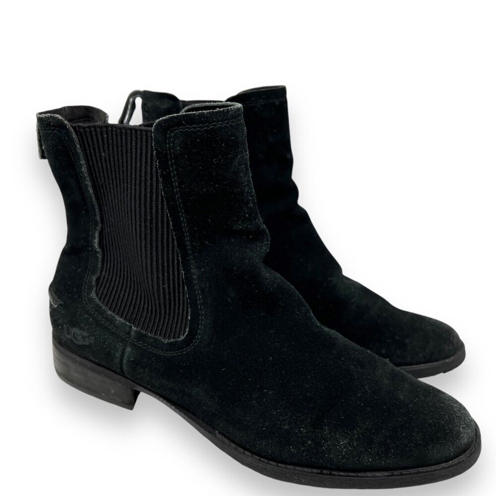 UGG Hillhurst Ii Ladies Waterproof Chelsea Boot Black Slip On Womens 7.5